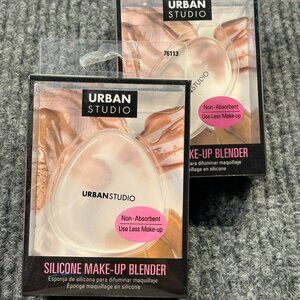Urban Studio Silicone Make-Up Blender Lot Of 2 #76111 & #76113 Non-Absorbent Use